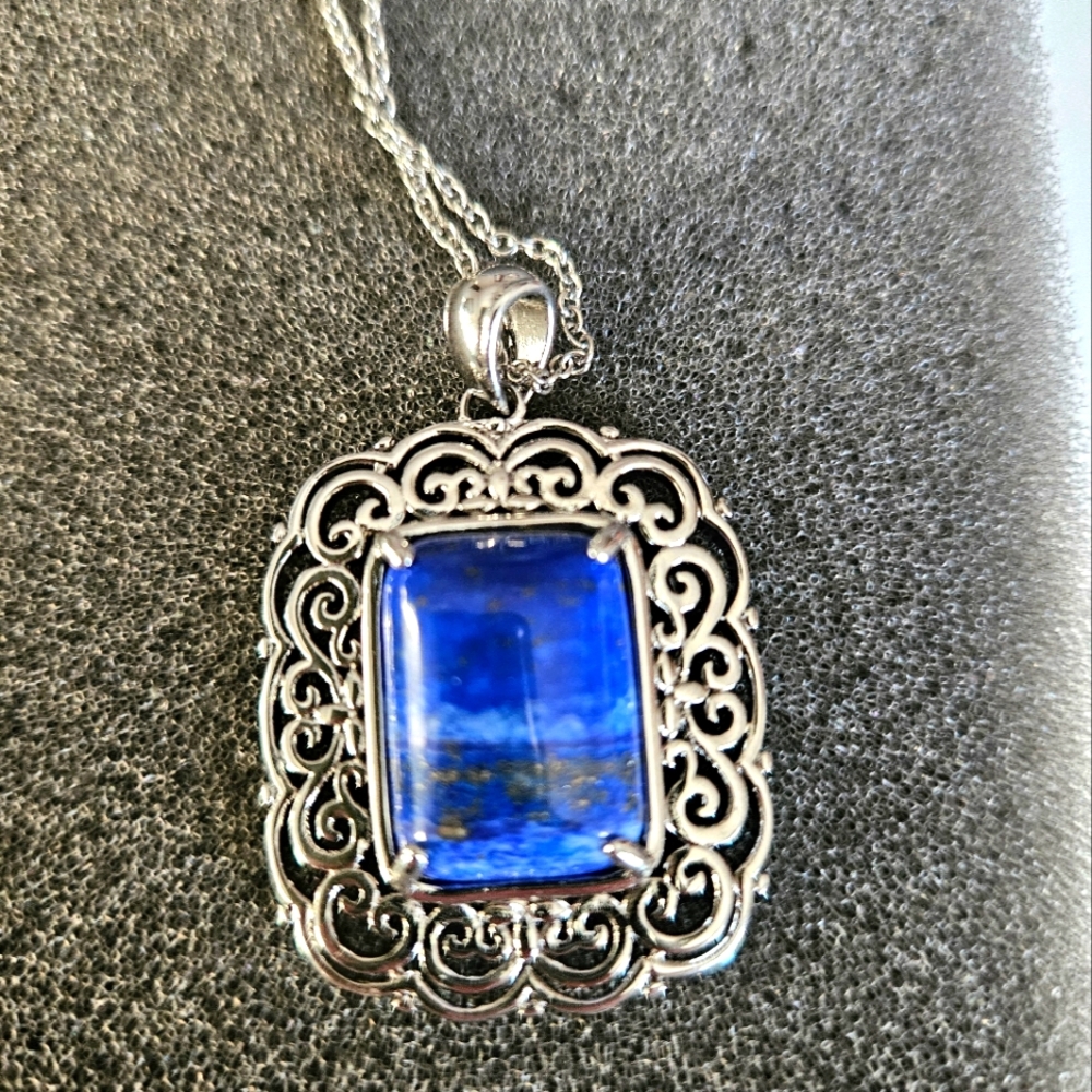 Lapis Lazuli Sterling Silver Necklace